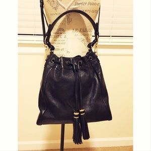 Coach Madison Pinnacle Drawstring leather bag